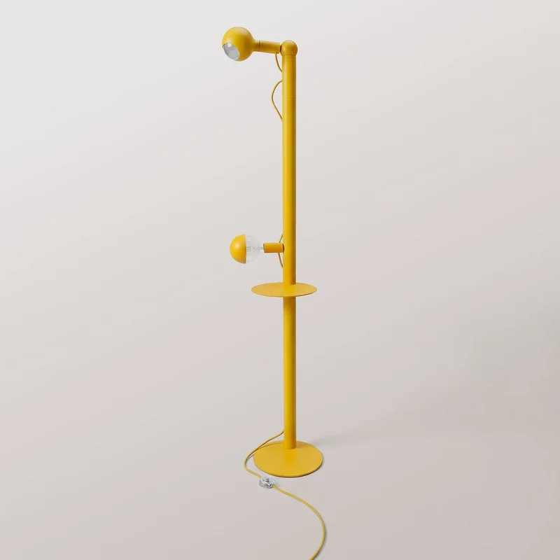 Rocco XXL - Lampadaire avec Ampoule Maria et Camo - Jaune