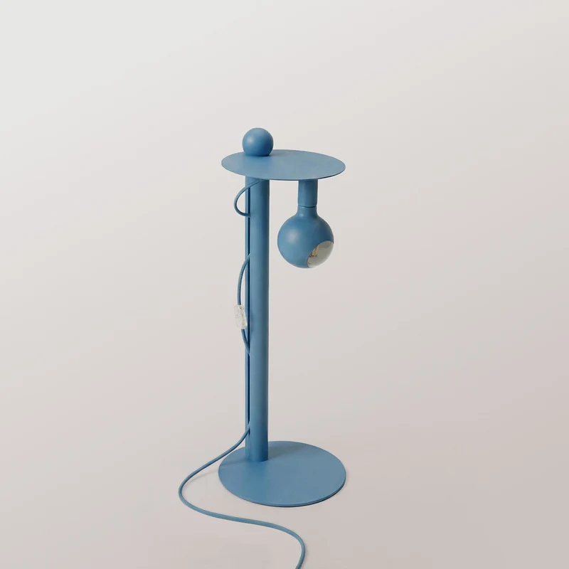 Rocco - Lampadaire avec Ampoule Camo - Bleu
