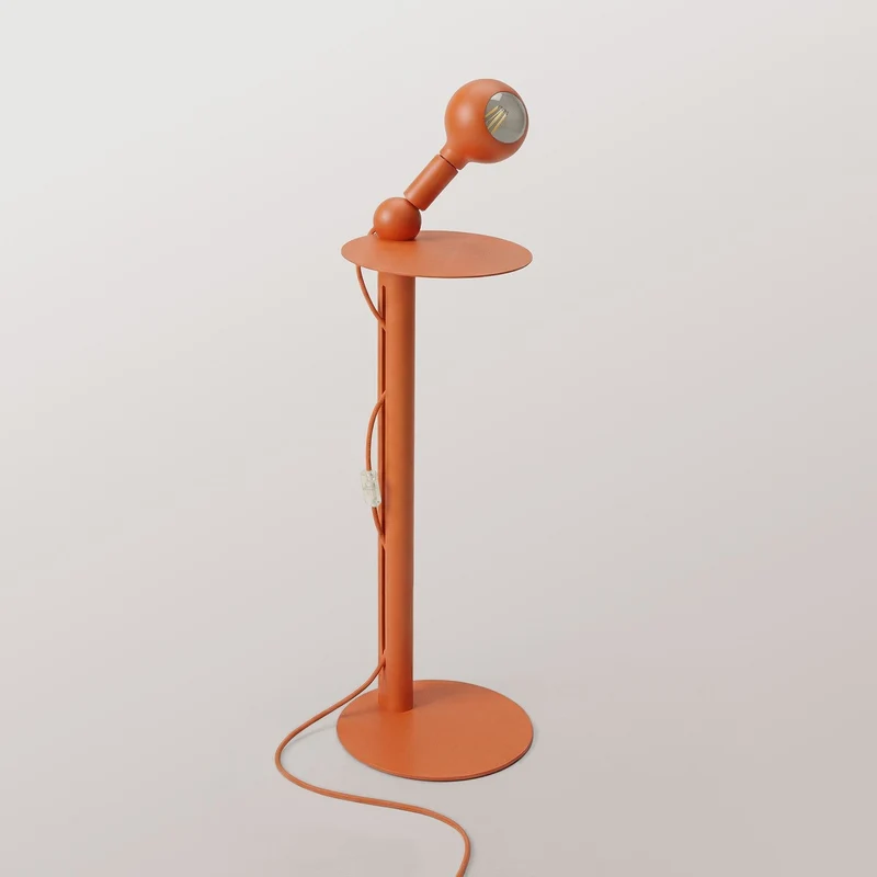 Rocco - Lampadaire avec Ampoule Camo - Orange