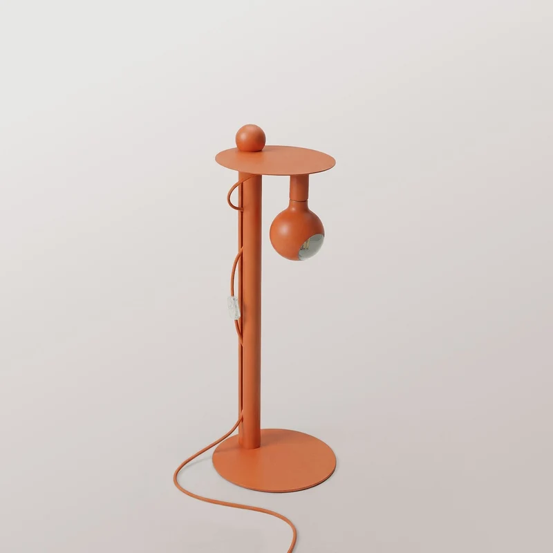 Rocco - Lampadaire avec Ampoule Camo - Orange