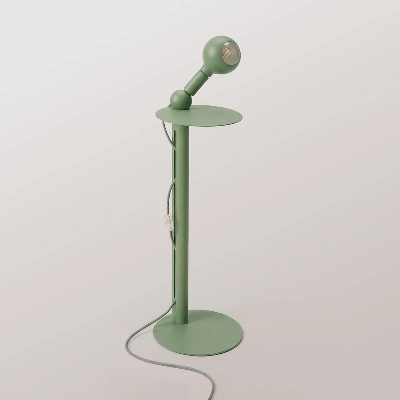 Rocco - Lampadaire avec Ampoule Camo - Vert
