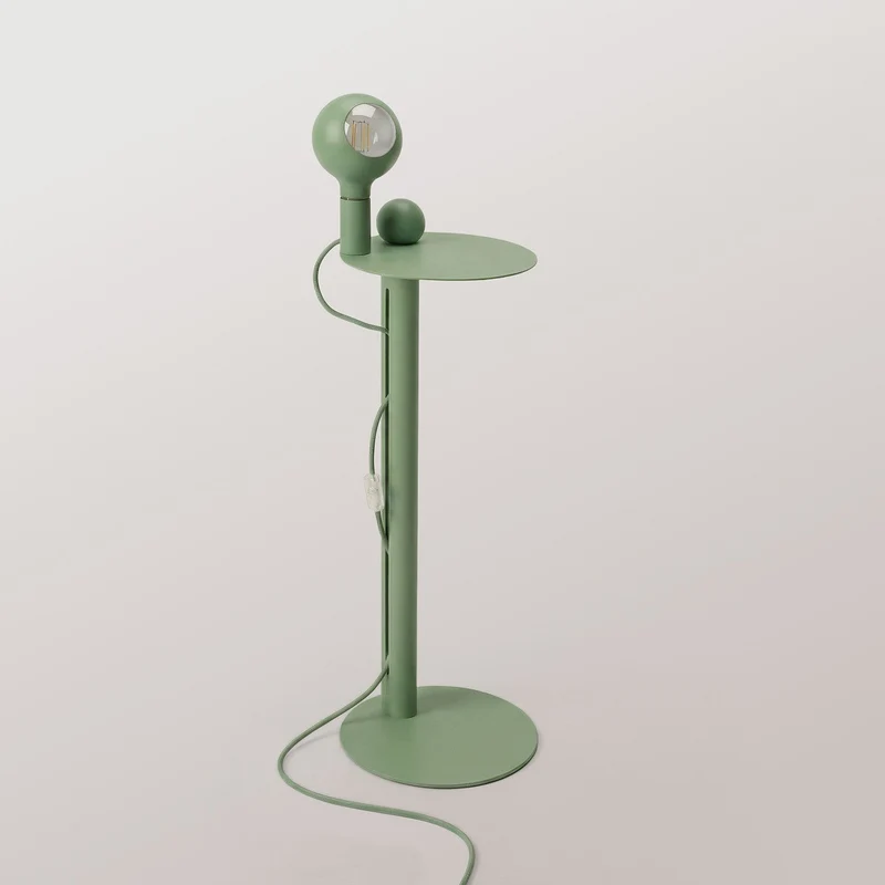 Rocco - Lampadaire avec Ampoule Camo - Vert