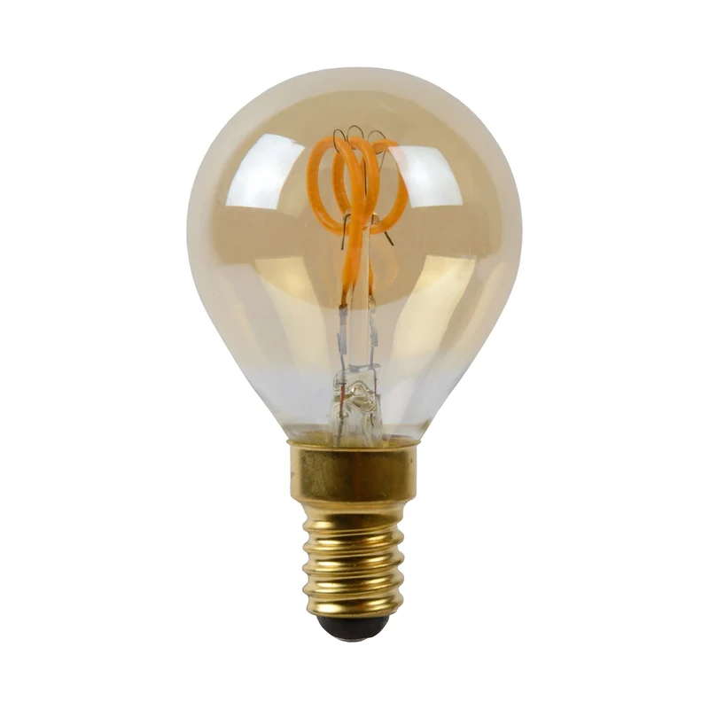 Lucide LED Filament Bulb E14 P45 Amber - 200lm 2200K - 3-Step Dim