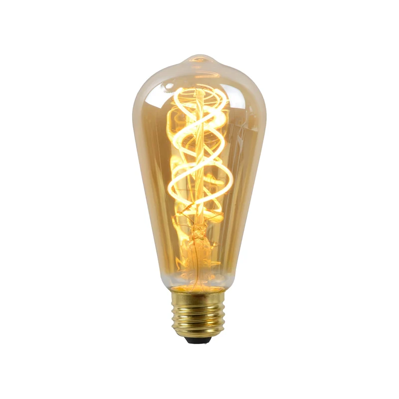 Lucide LED Filament Bulb E27 ST64 Amber - 380lm 2200K - Dimmable