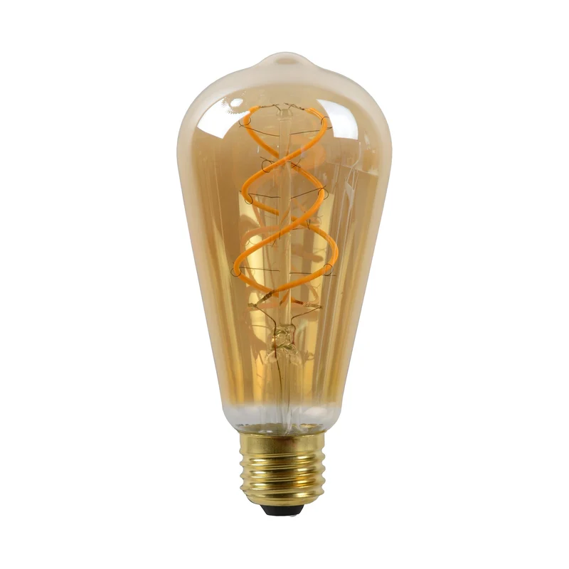 Lucide LED Filament Bulb E27 ST64 Amber - 380lm 2200K - Dimmable