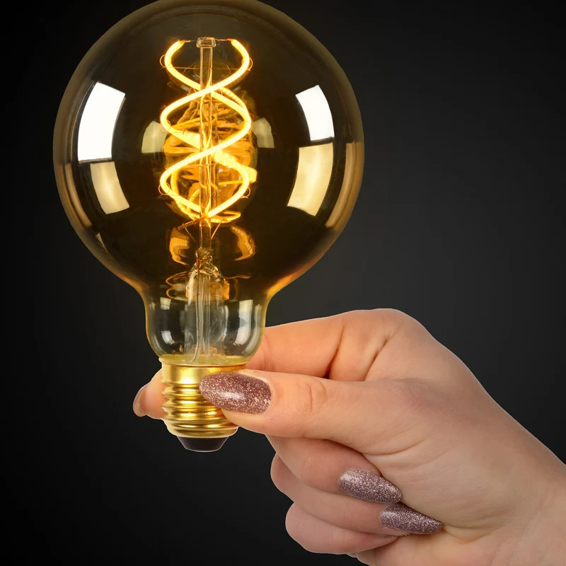 Lucide LED Filament Bulb E27 G95 Clear - 1300lm 2700K - Dimmable