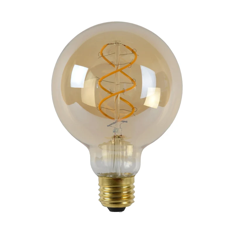 Lucide LED Filament Bulb E27 G95 Clear - 450lm 2700K - Dimmable