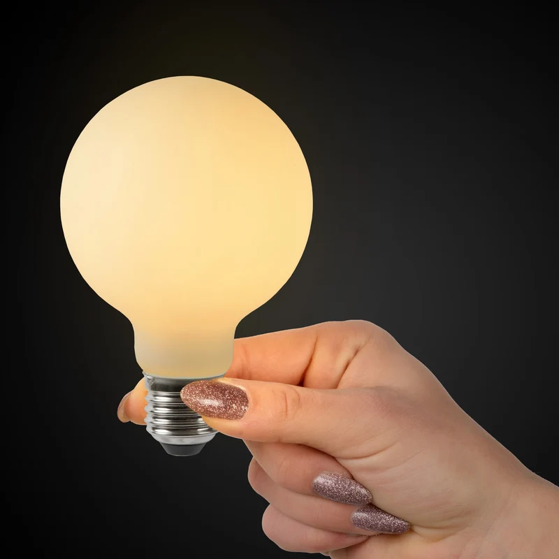 Lucide LED Filament Bulb E27 G80 Opal - 1080lm 2700K - 3-Step Dim