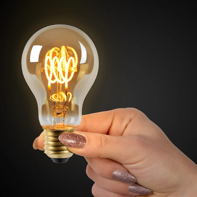 Lucide LED Filament Bulb E27 A60 Clear - 450lm 2700K - Dimmable