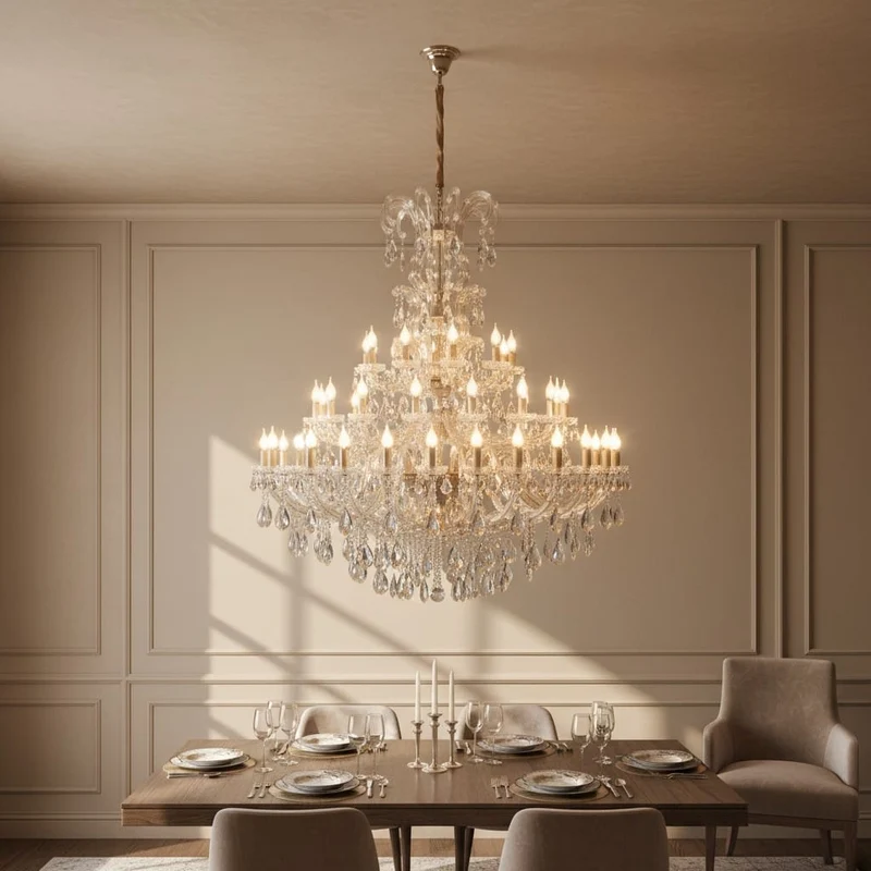 Lustre en Verre pour Haut Plafond - 150x180