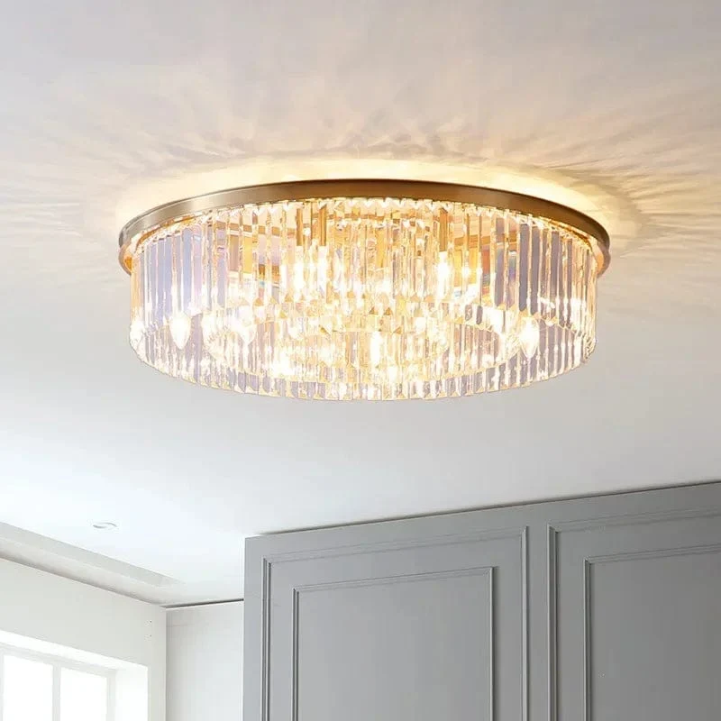 Lustre design de sejour noir en verre