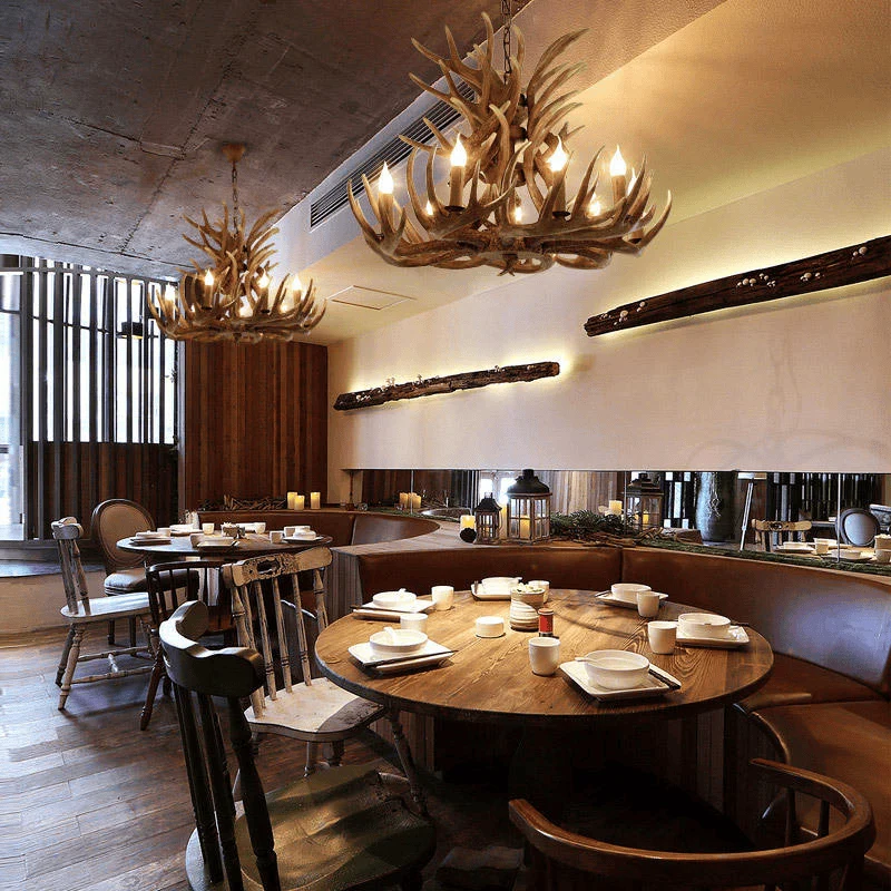 Lustre Geant en Bois
