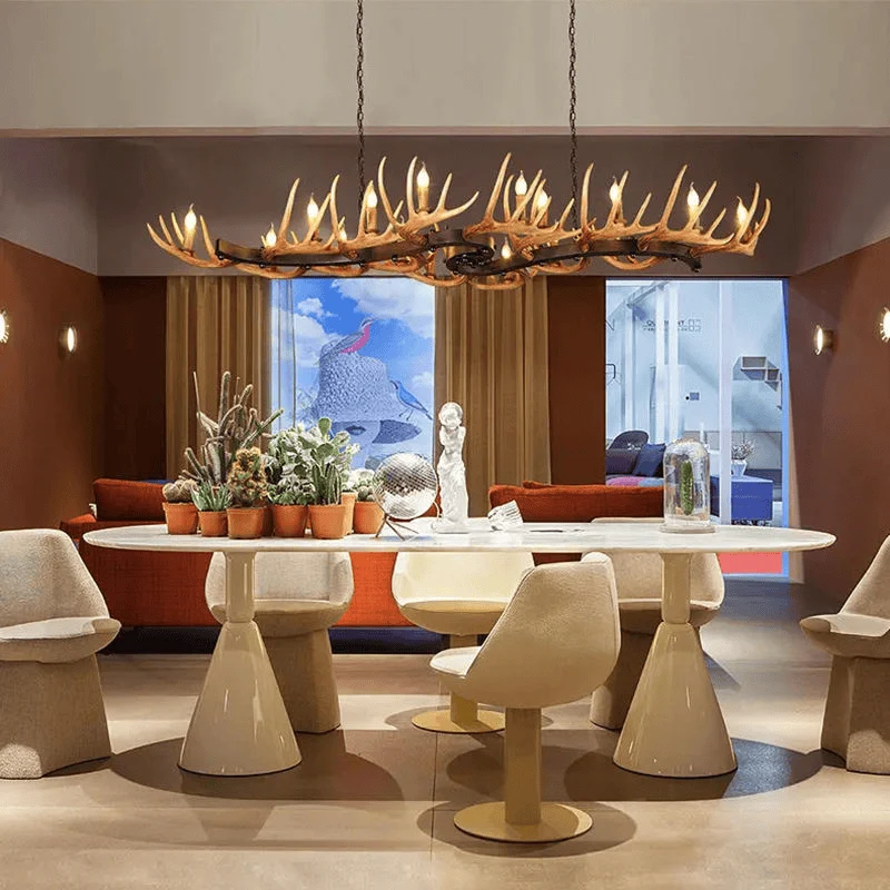Lustre Geant en Bois