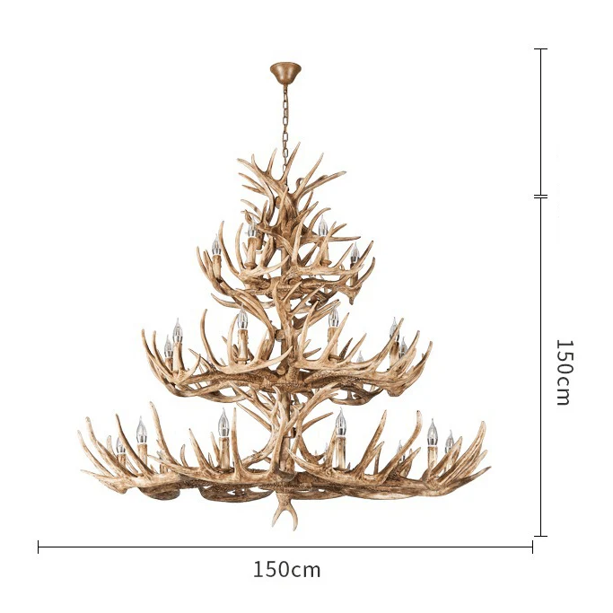 Lustre Geant en Bois