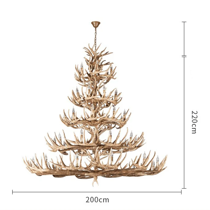Lustre Geant en Bois