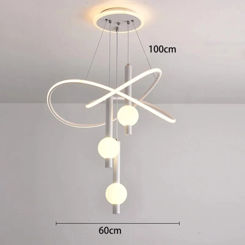 Lustre Suspendu Design LED Salon