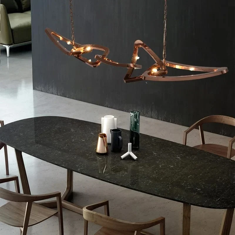 Suspension Cuivre Design Salle A Manger