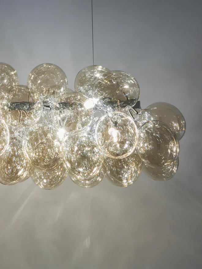 Lustre Salon Bulles Verre