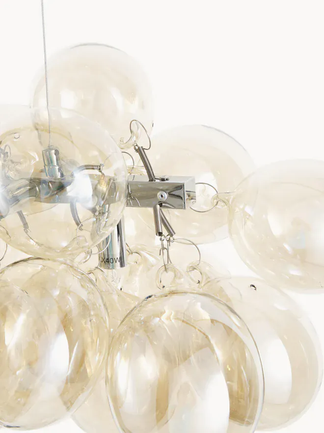 Lustre Salon Bulles Verre