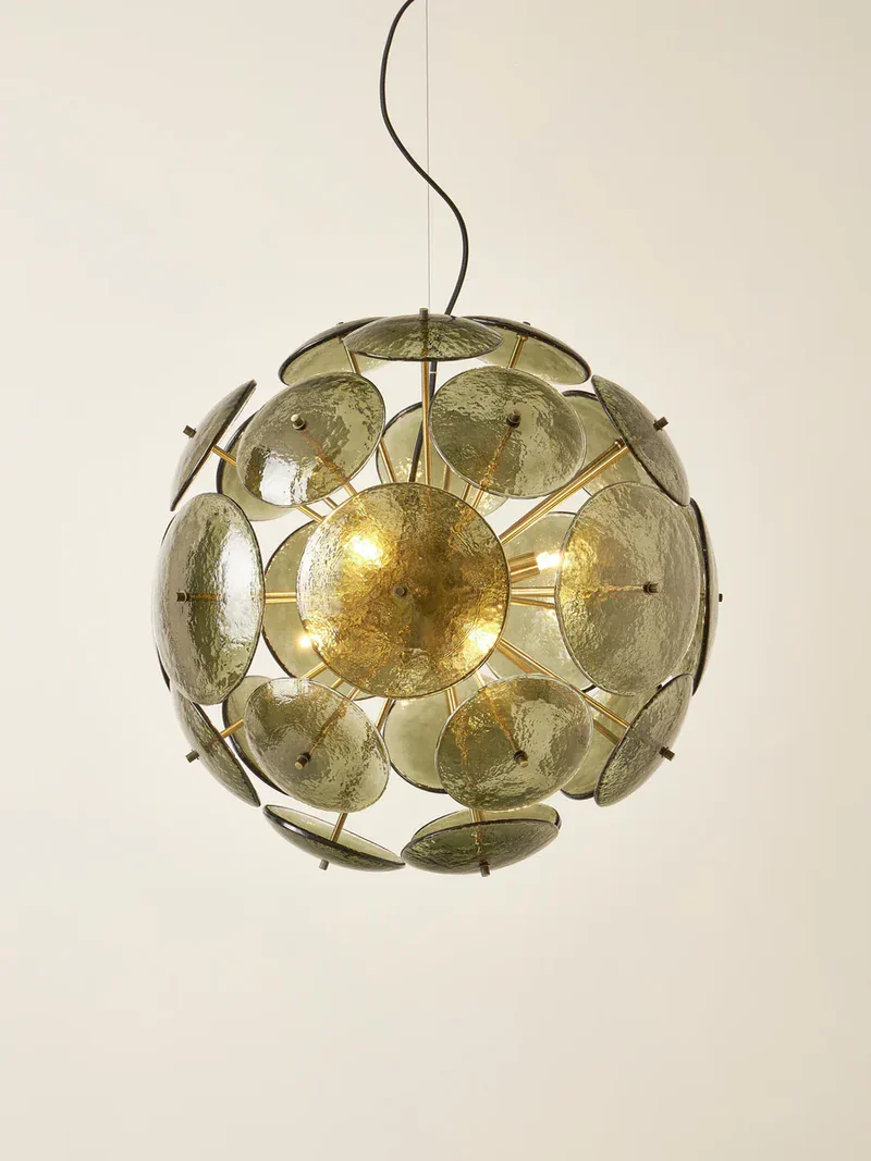 Lustre Verre Vert
