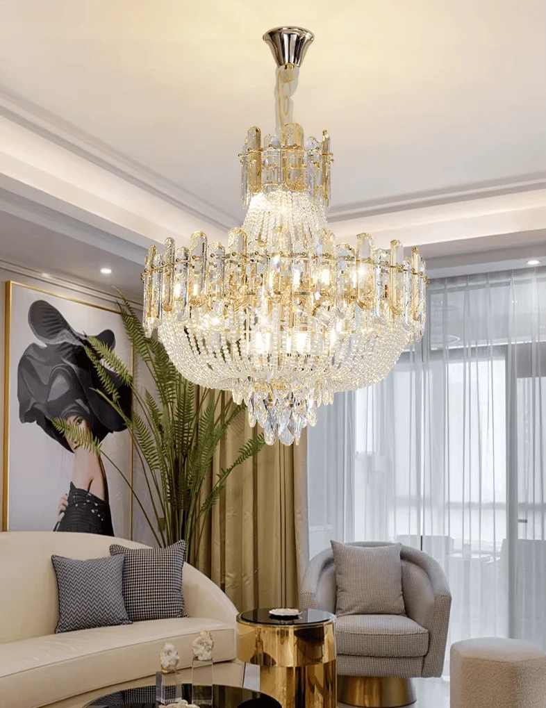 Lustre De Salle A Manger Italien Cristal Blanc