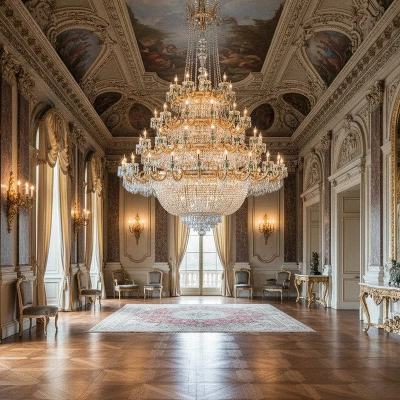Chandeliers Geants laiton et cristal