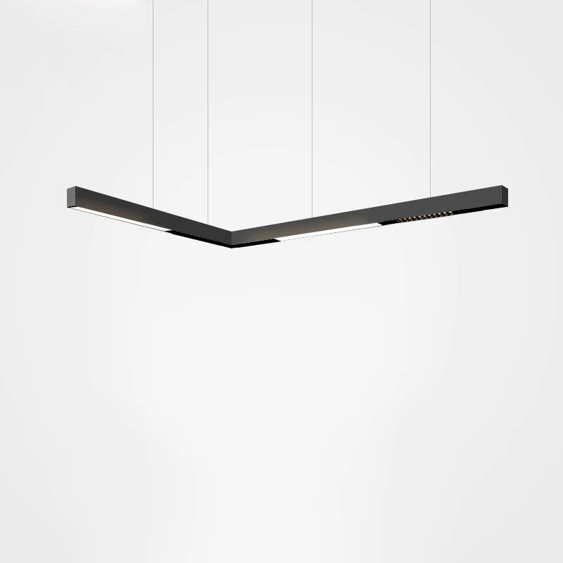 Spot LED linéaire opale sur rail magnétique 48V - 20W - Noir