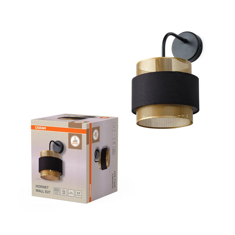 OSRAM DECOR Hornet Applique 1xE27 Noir