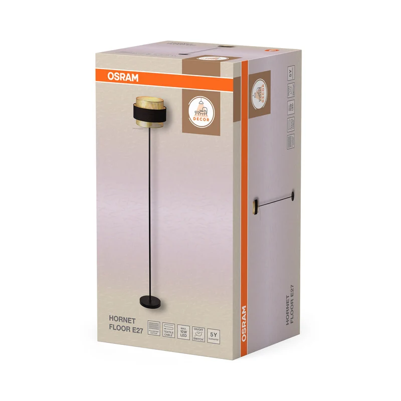 OSRAM DECOR Hornet Lampadaire 1xE27 Noir