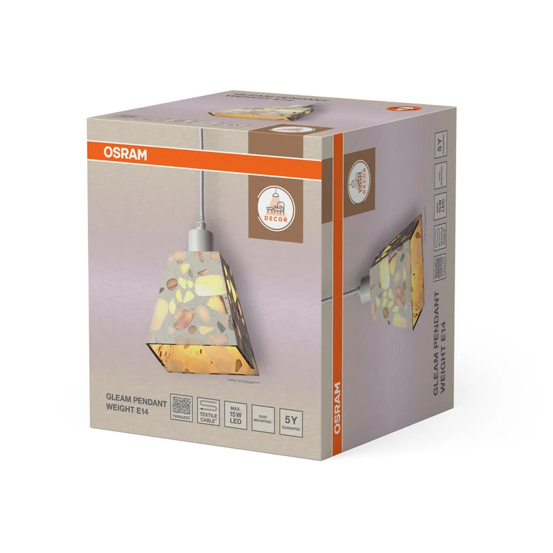 OSRAM DECOR Gleam Suspension Weight E14 Blanc