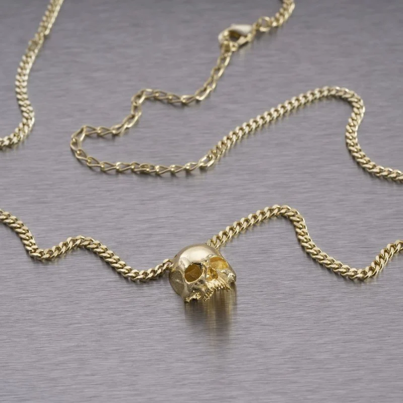 Buster + Punch x Travis Barker Skull Necklace