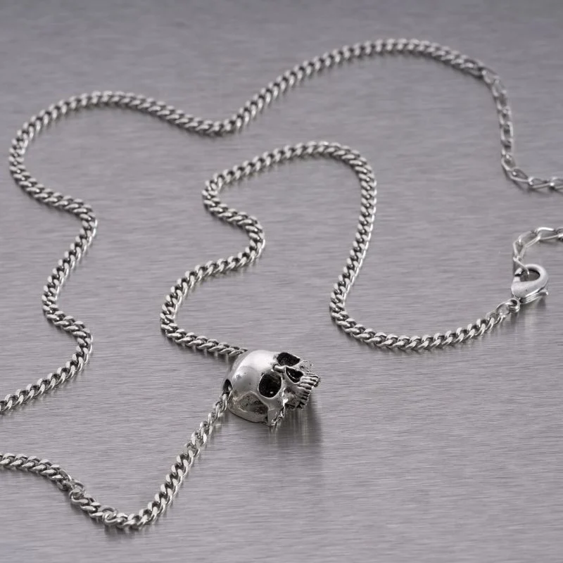 Buster + Punch x Travis Barker Skull Necklace