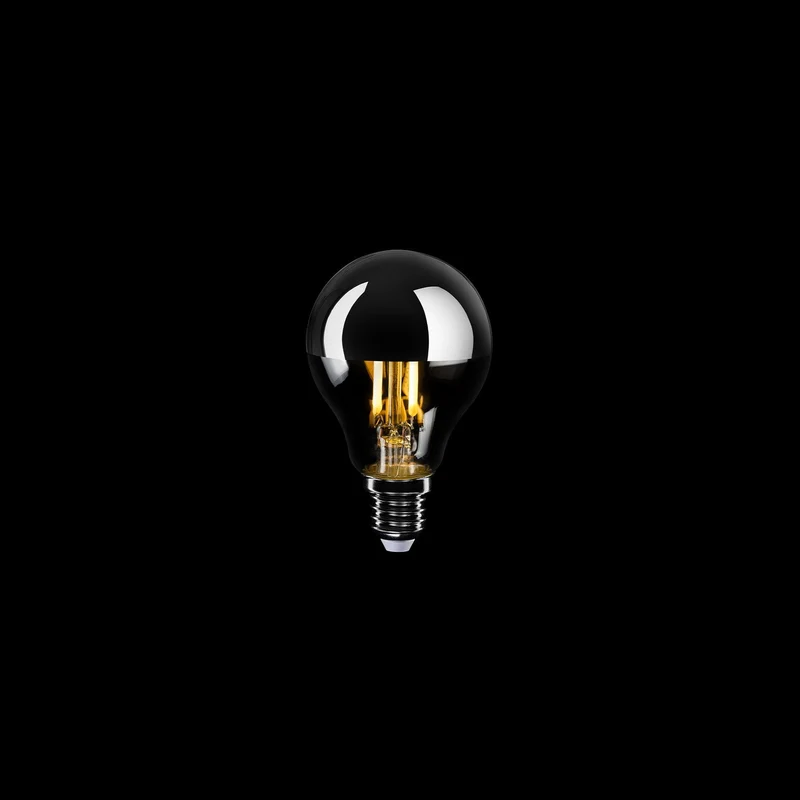 Ampoule LED Demi-Sphère Argent Mini Globe G45 4,8W 380Lm E14 2700K Dimmable - A01