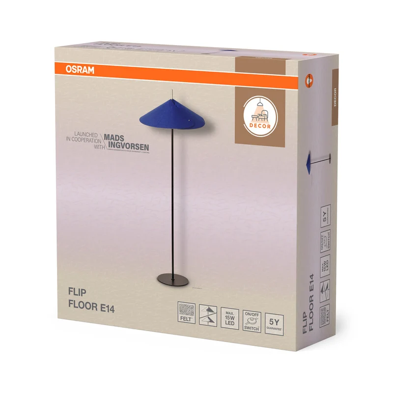 OSRAM DECOR Flip Lampadaire E14 Bleu