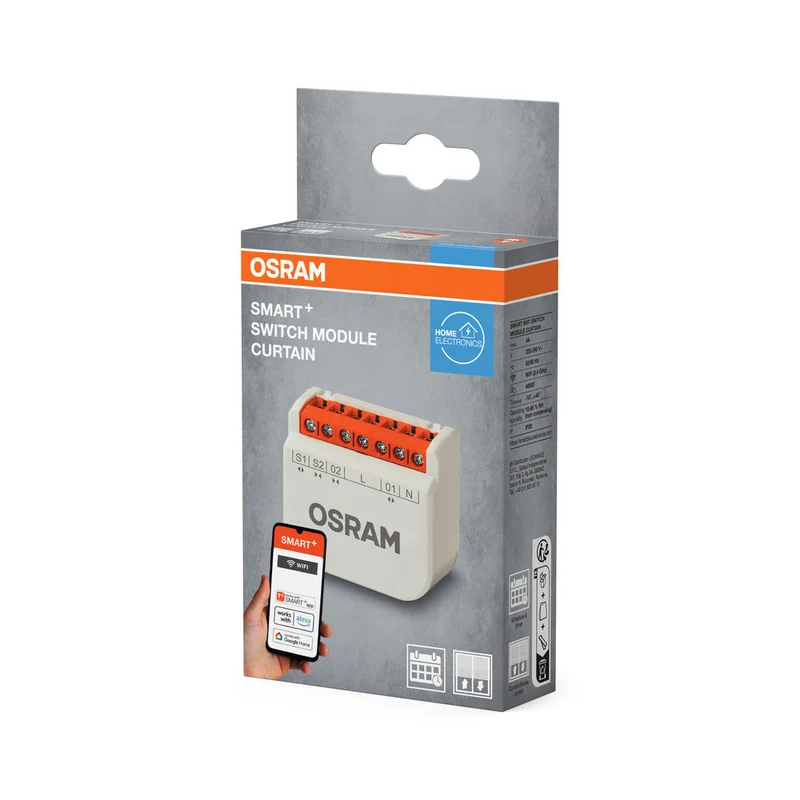 OSRAM Wifi SMART+ module de commutation / actionneur de commutation pour moteurs de volets roulants blanc