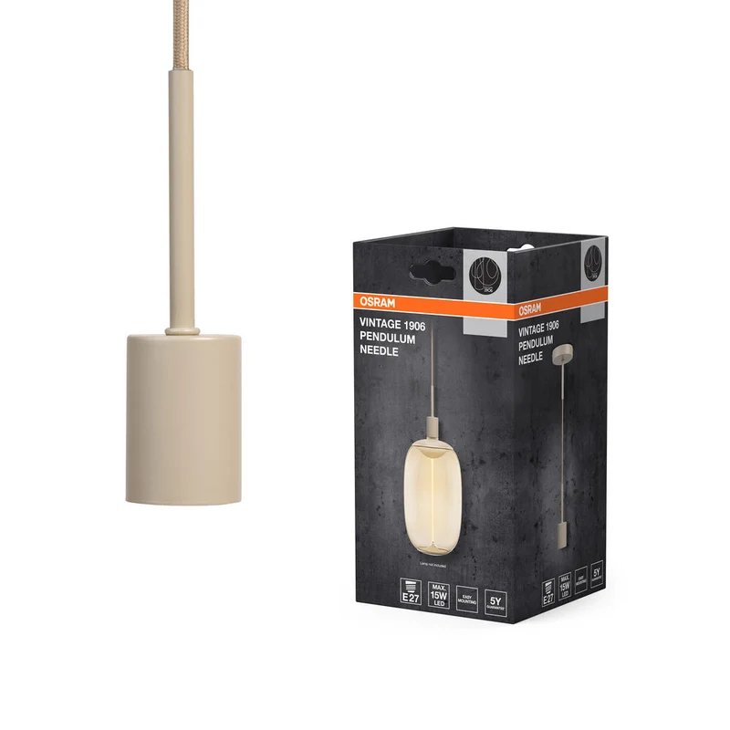OSRAM Vintage 1906 PenduLum Aiguille Suspension E27 Beige