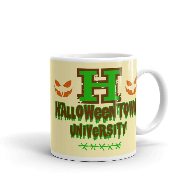 Tasse d’université d’Halloween, université d’Halloween, tasse d’Halloween, tasse à café personnalisée, décoration intérieure d’Halloween, tasses d’automne à la citrouille, astuce ou friandise