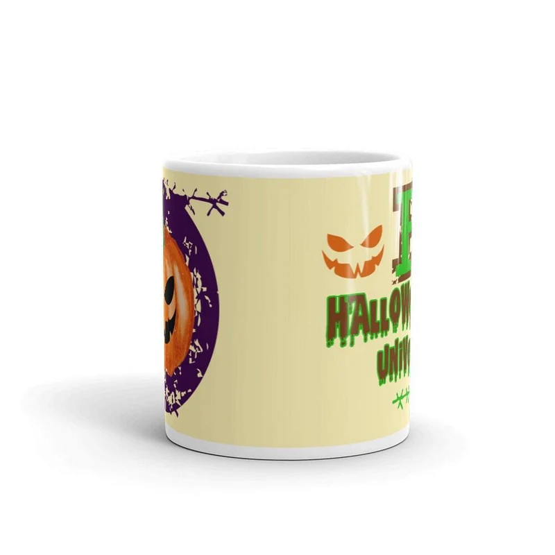Tasse d’université d’Halloween, université d’Halloween, tasse d’Halloween, tasse à café personnalisée, décoration intérieure d’Halloween, tasses d’automne à la citrouille, astuce ou friandise