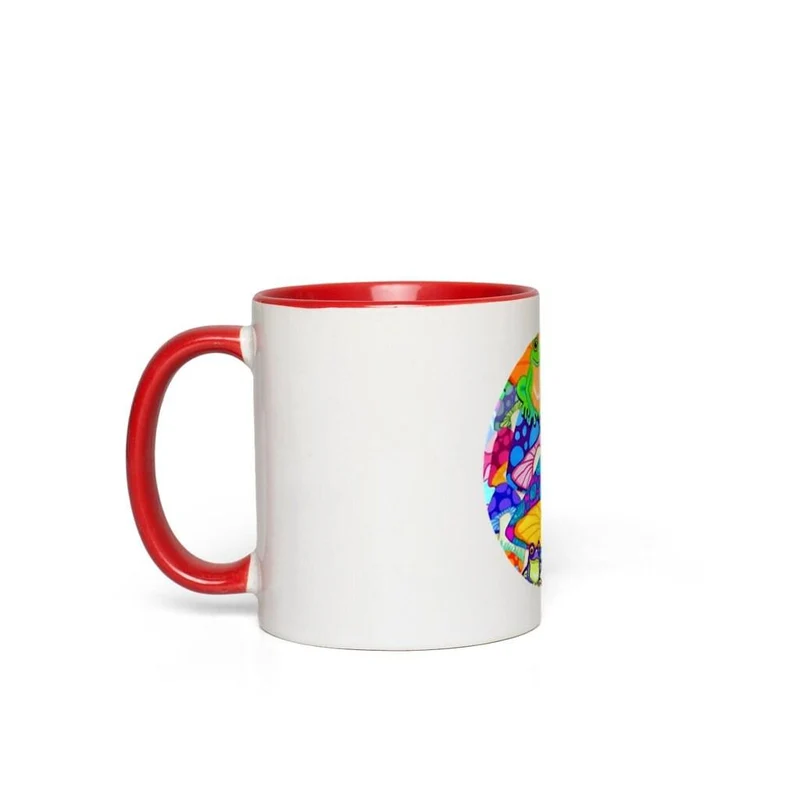 Tasses à accent de grenouille heureuse