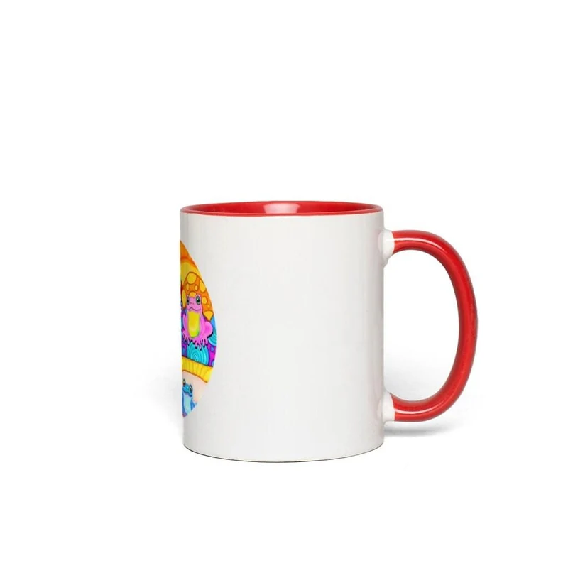 Tasses à accent de grenouille heureuse