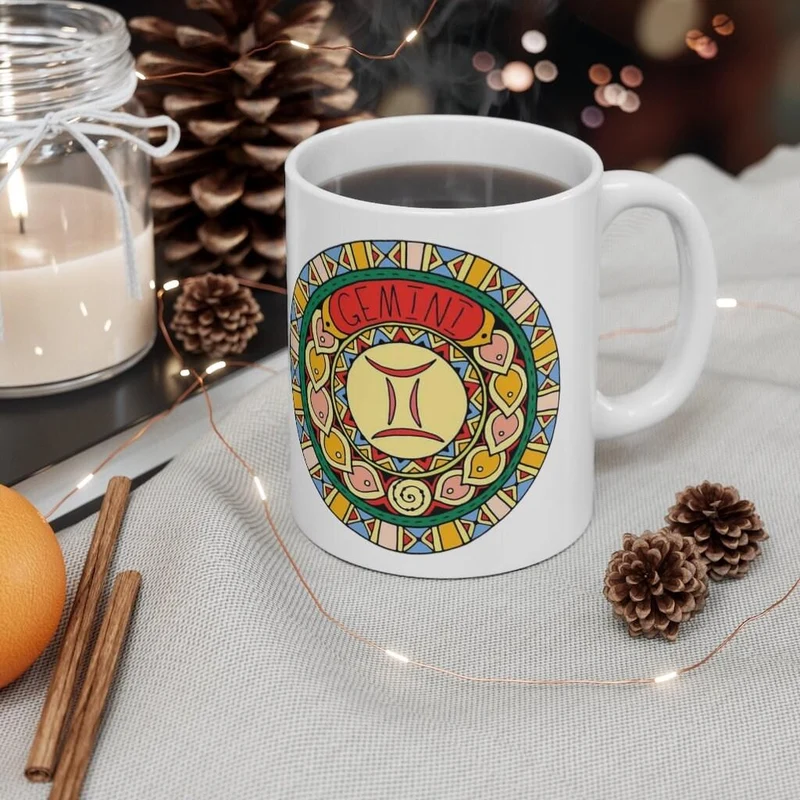 Tasse du zodiaque Gémeaux, cadeau du zodiaque né du 21 mai au 20 juin, signe du zodiaque, cadeau d’horoscope, cadeau d’astrologie, tasse || Naissance des Gémeaux, tasse chakra Gémeaux