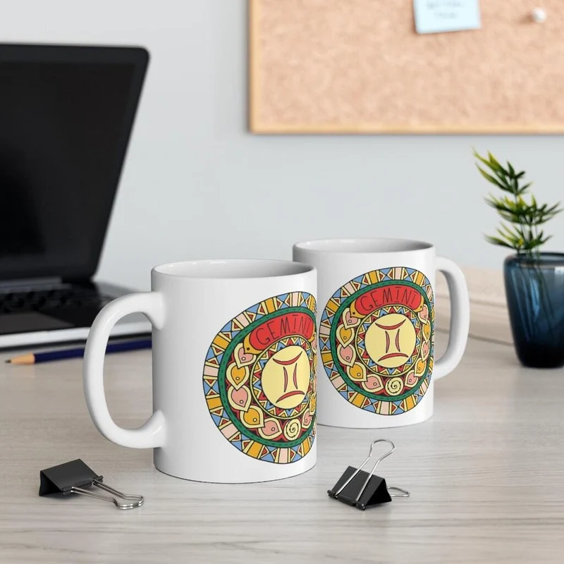 Tasse du zodiaque Gémeaux, cadeau du zodiaque né du 21 mai au 20 juin, signe du zodiaque, cadeau d’horoscope, cadeau d’astrologie, tasse || Naissance des Gémeaux, tasse chakra Gémeaux
