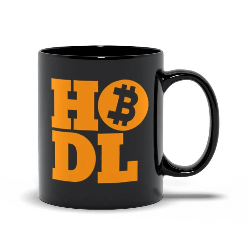Hodl | Bitcoin Black Mugs, Bitcoin Mug, Crypto HODLER Mug, Cadeau pour Crypto Trader, Cadeau pour Crypto Investor