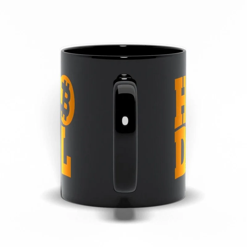Hodl | Bitcoin Black Mugs, Bitcoin Mug, Crypto HODLER Mug, Cadeau pour Crypto Trader, Cadeau pour Crypto Investor