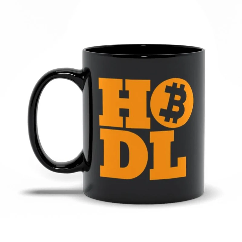 Hodl | Bitcoin Black Mugs, Bitcoin Mug, Crypto HODLER Mug, Cadeau pour Crypto Trader, Cadeau pour Crypto Investor