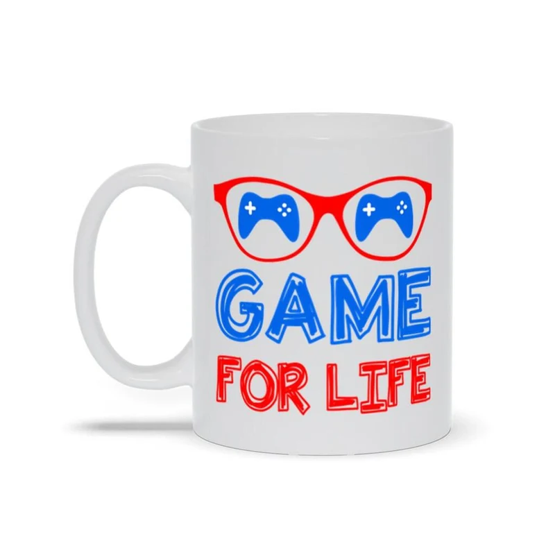Tasses Game For Life, cadeau de joueur, cadeau de jeu, cadeau pour lui, tasse de joueur, tasses de jeux vidéo, cadeau de joueur, tasses ringardes, tasse pour les joueurs