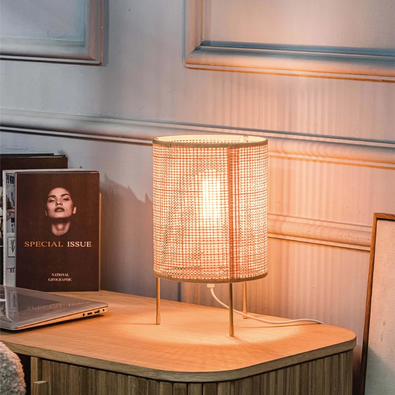 Lampe de Chevet Rotin