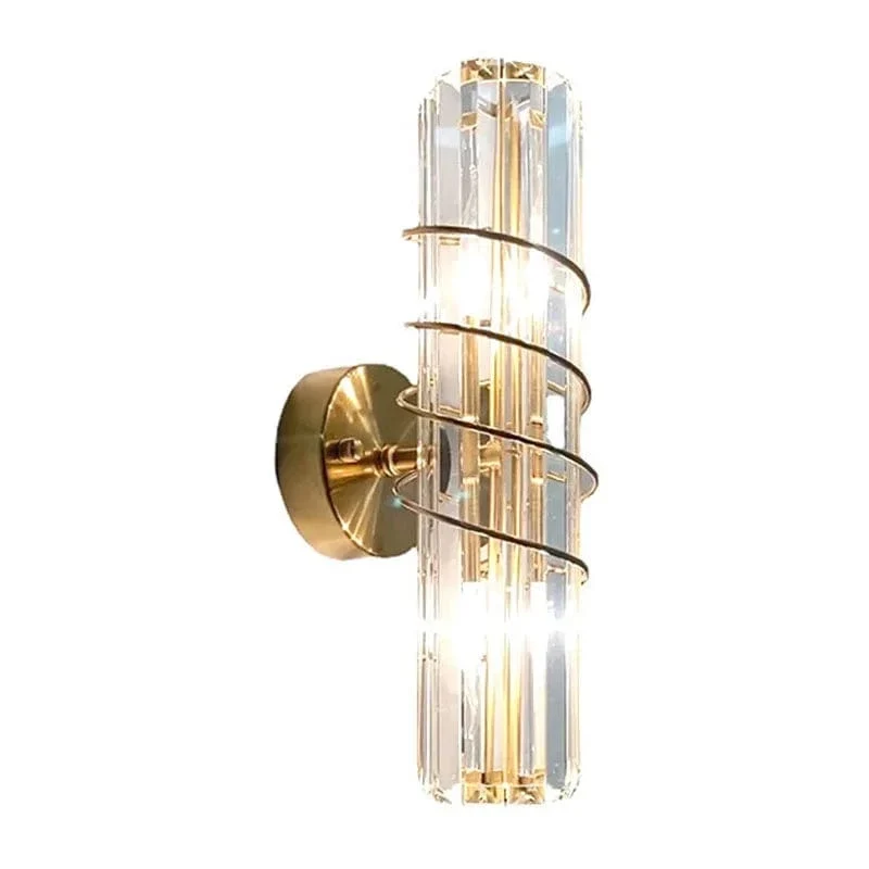 Luxury Postmodern Simple Crystal Wall Lamp Bedroom Background Decoration LED Indoor Lighting Fixtures Living Room