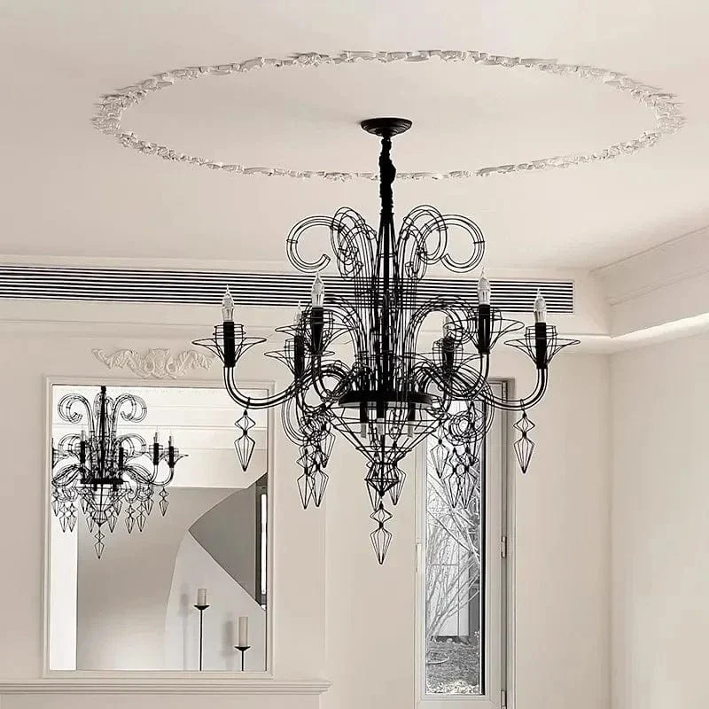 Chandelier Baroque en Fer