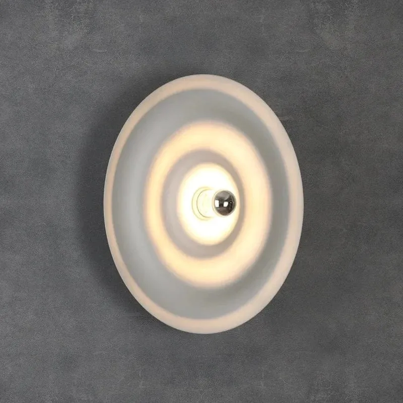 Nordic modern circular wall lamp background wall staircase corridor entrance designer water ripple decorative lighting fixture